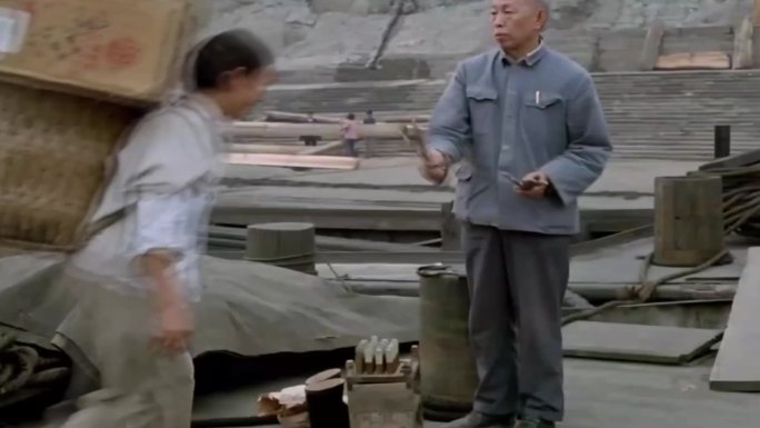 80年代长江沿岸重庆风土人情