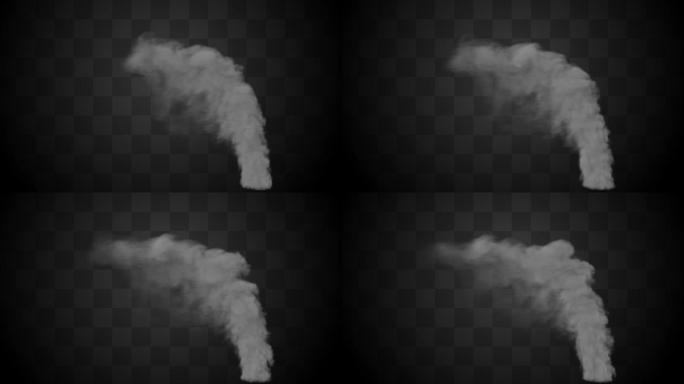 【通道】硝烟狼烟滚滚烽火台特效素材