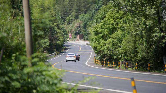 乡村公路 美丽弯道 永连公路  最美弯道