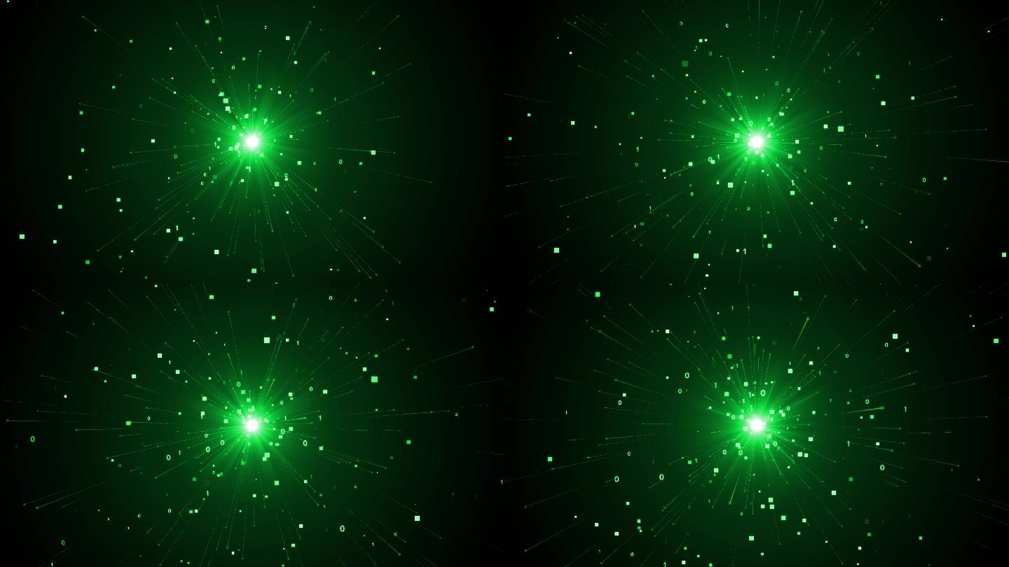 4K粒子发射背景绿色
