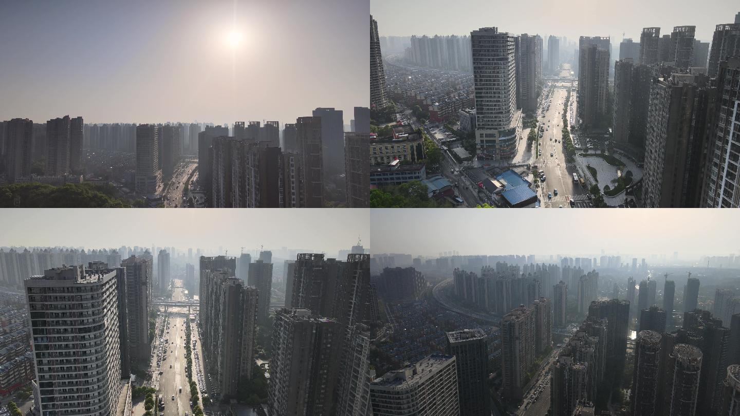 【4K航拍】迷雾中醒来的城市