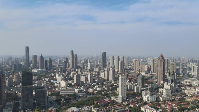 天津城市航拍空镜