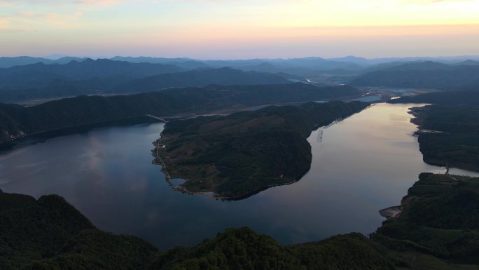 大牛沟青山绿水生态水库淡水资源水利环保