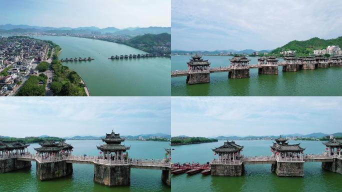 潮州广济桥多角度航拍