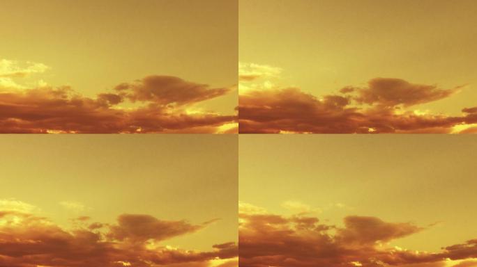 【HD天空】金色云层晚霞金霞温暖治愈云絮