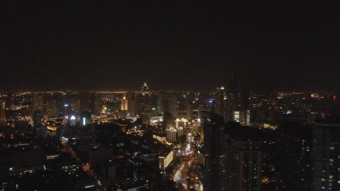 天津城市夜景航拍