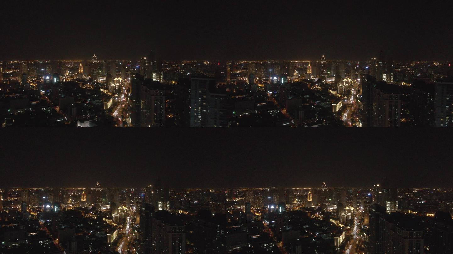 天津城市夜景航拍