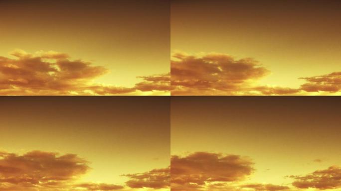 【HD天空】金色云层落日晚霞温暖治愈云絮
