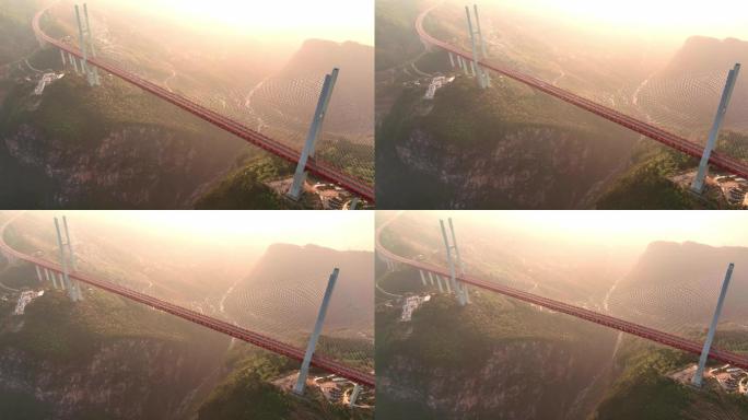 【4k】贵州北盘江特大桥清晨航拍
