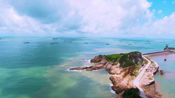 渔船出海 百舸争流 水天一色 浙江台州