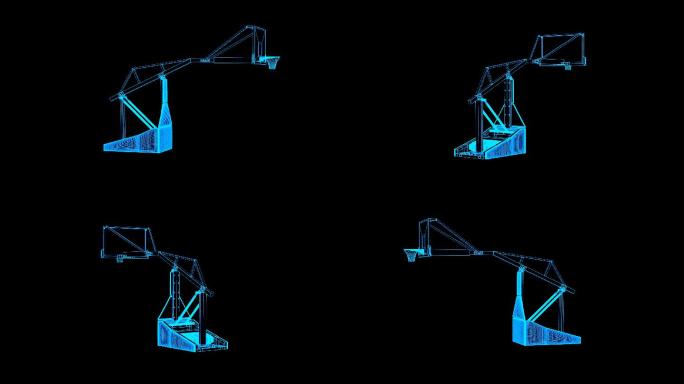 全息科技篮球架动画带通道