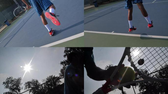 体育运动感打网球
