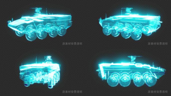4K军用装甲车（带透明背景）