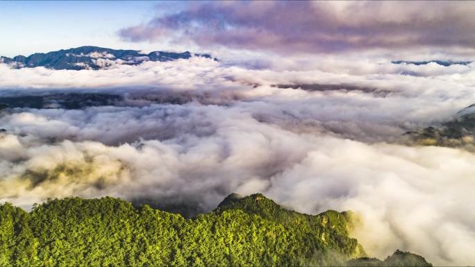 安徽黄山市徽州区山区云海