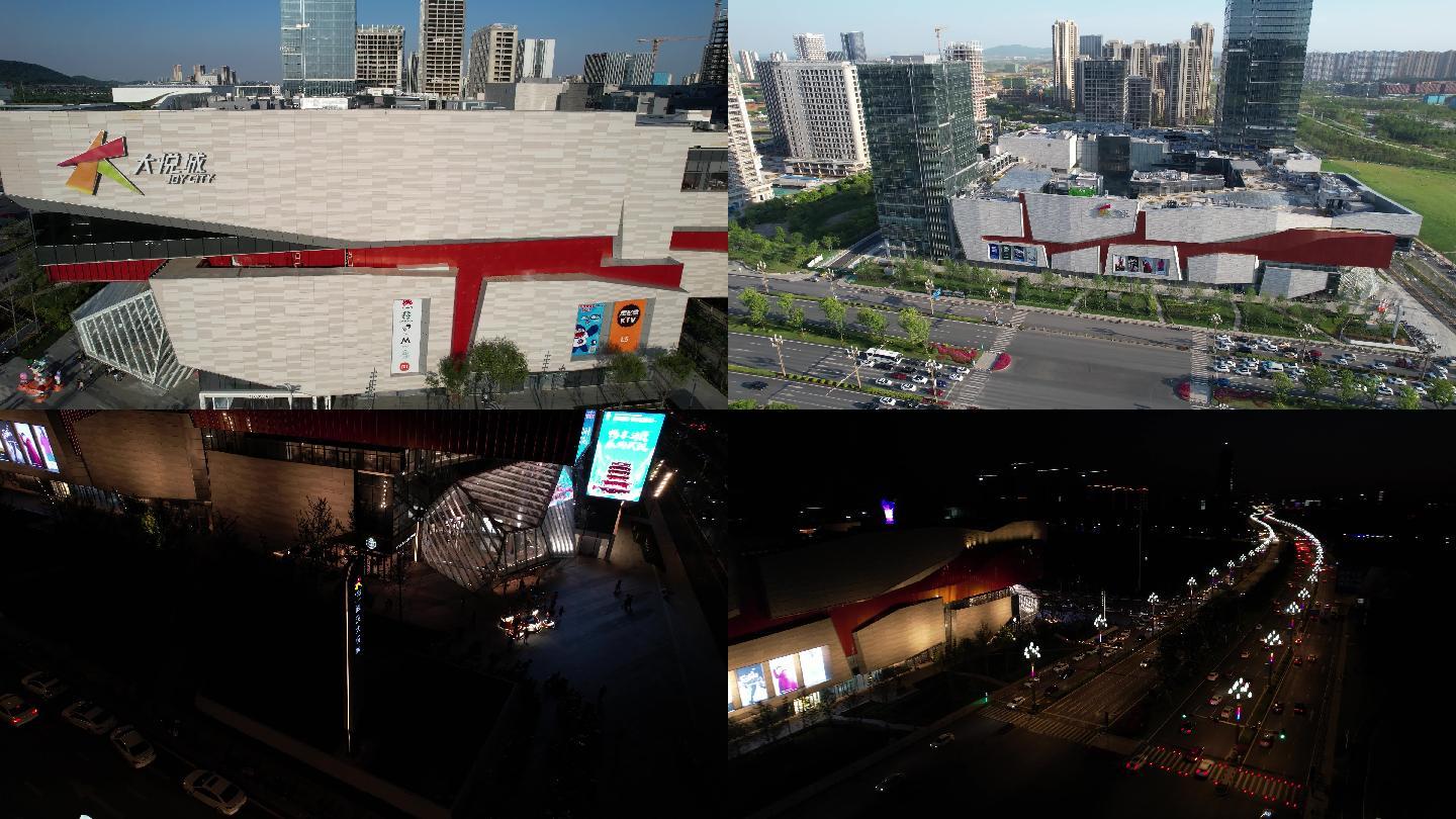 武汉大悦城高新大道4k航拍视频素材