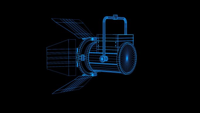 全息科技led聚光灯动画带通道