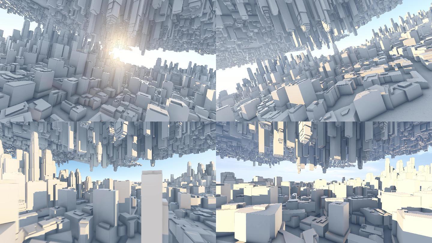 4K镜像抽象城市建筑光影艺术合集