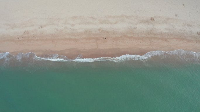 4K沙滩海滩海浪海边海水海洋涨潮