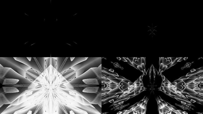 4K 抽象艺术万花筒图案背景81