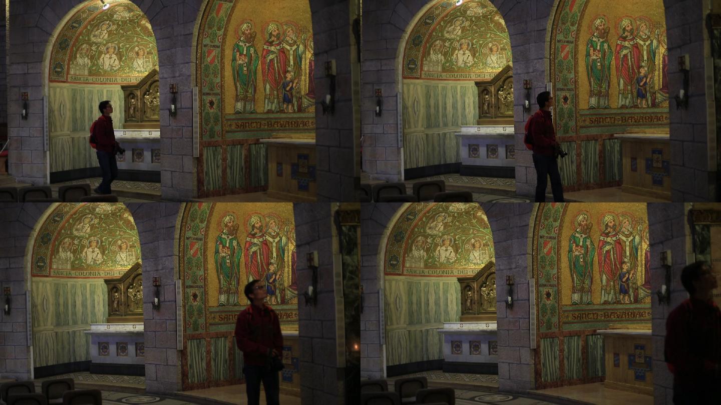 教堂内的马赛克壁画