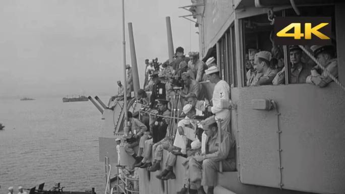 1945年密苏里号战列舰官兵见证日本投降