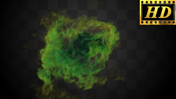 【通道】绿色生化武器毒气毒雾旋涡螺旋特效