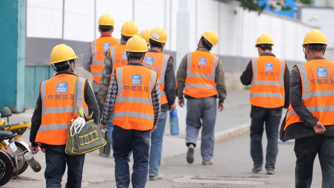 城市建设 建筑工人