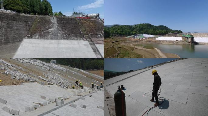 水利大坝建设 修建大坝  维修防洪堤