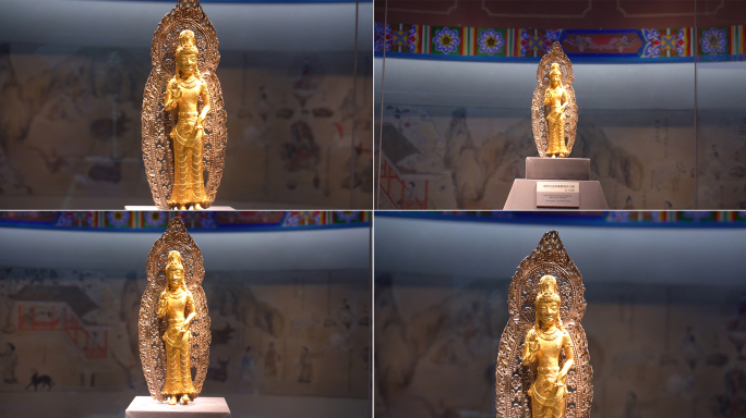 银背光金阿嵯耶观音立像