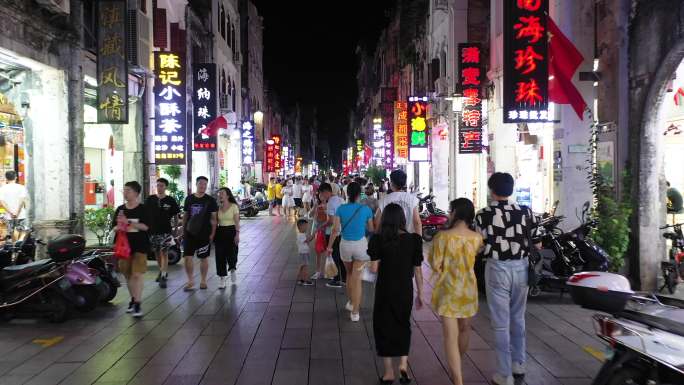 北海旅游 夜晚街景