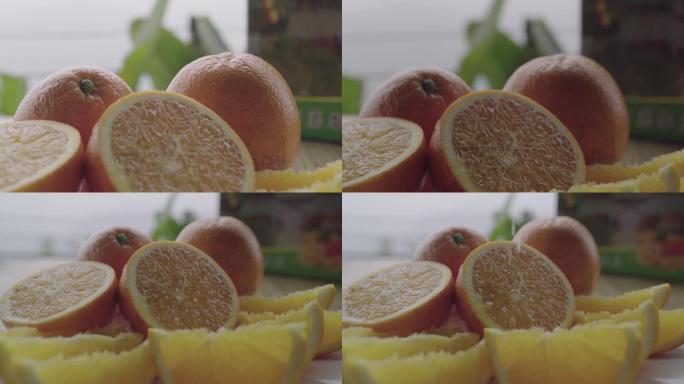 四川南充特产橙子柑橘特写镜头