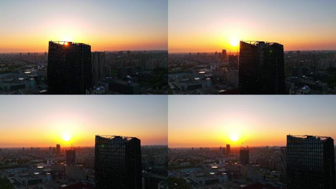 【版权】城市、都市、金色、夕阳、落日