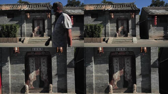 老门前行人 北京老门