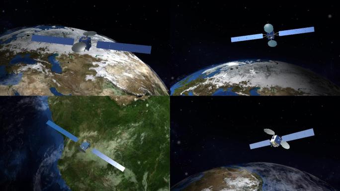三维人造卫星绕地球