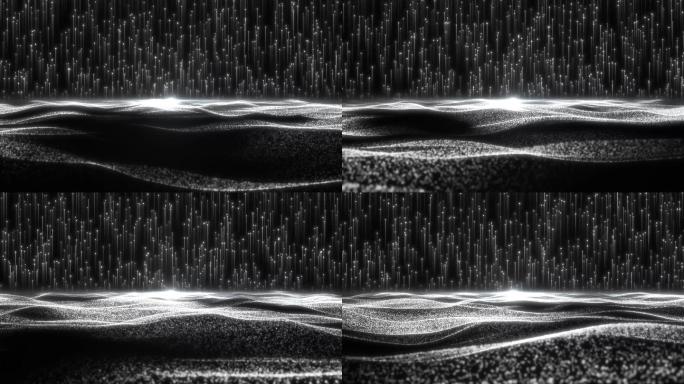 白光粒子光墙波浪
