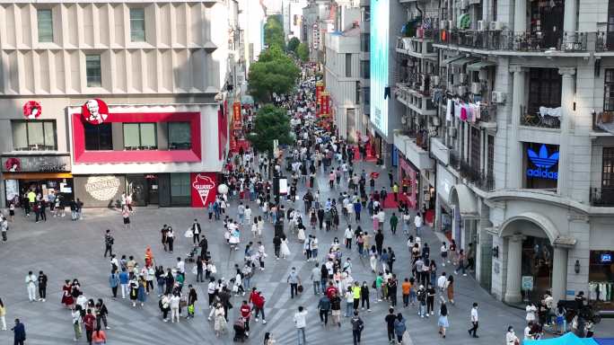 【5K】武汉步行街人流