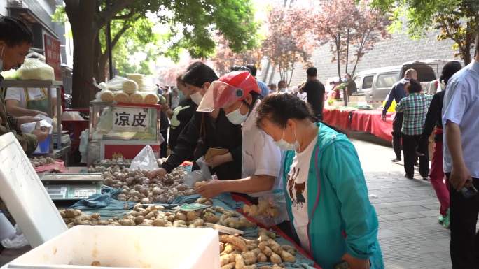 西安含光门菜市场