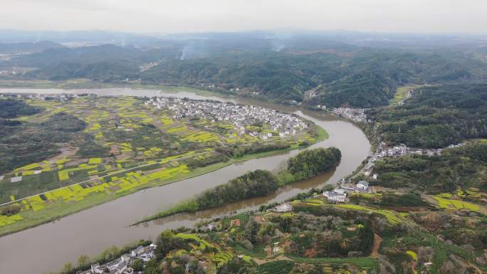 4K实拍茶园 油菜花 高速公路 美丽乡村