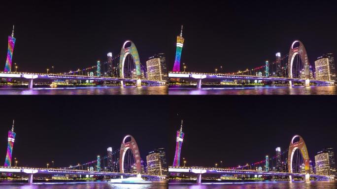 猎德大桥和广州塔夜景