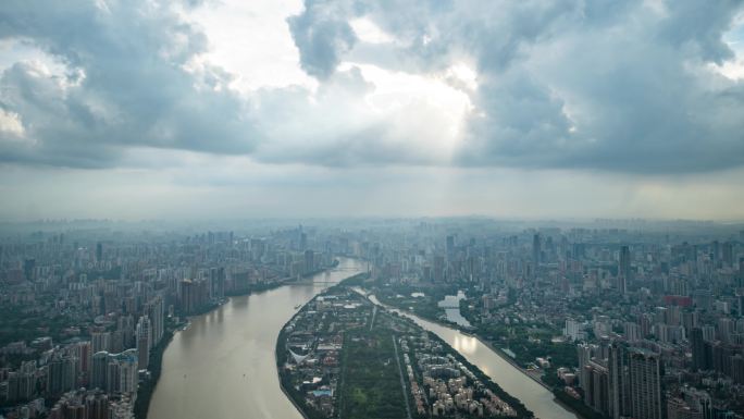 广州塔拍珠江全景