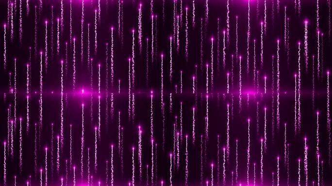 4K粉紫色粒子上升视频-循环 2