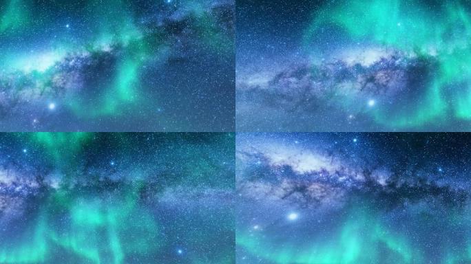 4K极光星空银河延时摄影4-60帧