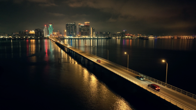 澳门夜景-西湾大桥-嘉乐庇总督大桥