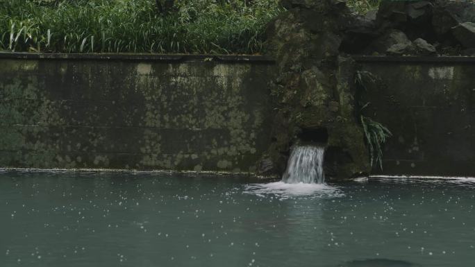 杭州虎跑 泉水 流水潺潺