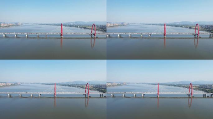 航拍 杭州之江大桥