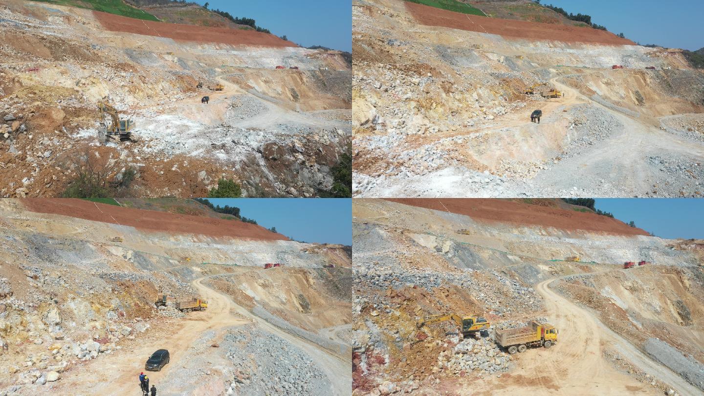 矿山开采 砂石料 工程机械  挖掘机