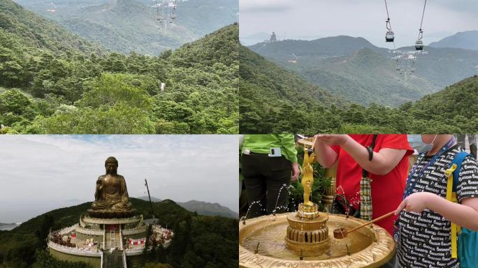 大屿山天坛大佛：香港佛诞节，浴佛扫心尘！