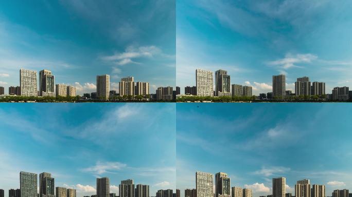 杭州临平新城CBD建筑延时摄影