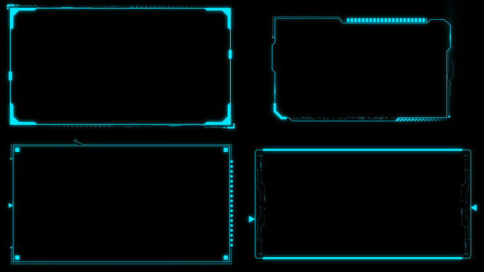 科技感边框AE模板