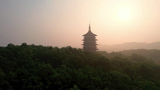 杭州西湖雷峰塔 著名景点